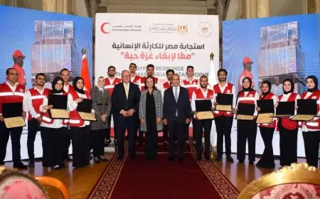 وزيرا الخارجية والتضامن يكرمان الهلال الأحمر المصري لجهوده الإنسانية