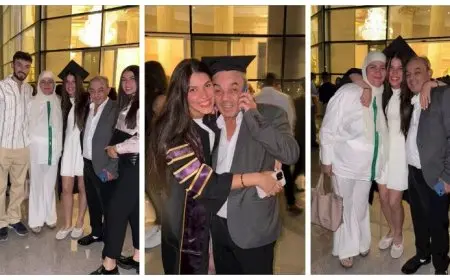 علاء مرسي يحتفل بتخرج ابنته: “الصغننة كبرت بحبك يا أجمل بنوتة”