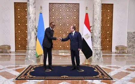 الرئيس السيسي: نعمل على تعزيز نقل الخبرات المصرية وتقديم الدعم الفني لرواندا