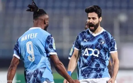 فيستون ماييلي يقود هجوم بيراميدز أمام الأهلي السعودي