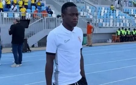 تدريبات تأهيلية لـ بارون أوشينج قبل مباراة الزمالك والجونة