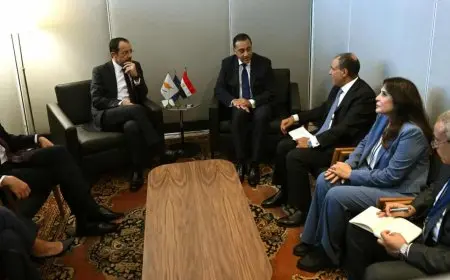 رئيس الوزراء يلتقي الرئيس القبرصي بمقر الأمم المتحدة بنيويورك