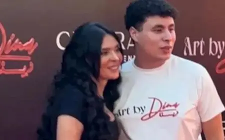 نجل دينا يدعم والدته في افتتاح أول أكاديمية في مصر لتعليم الرقص الشرقي