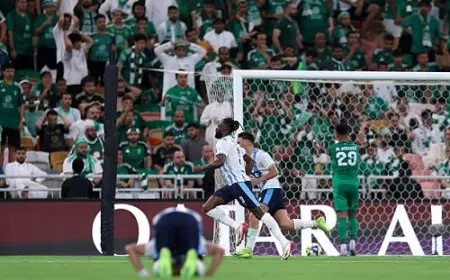 أهلي جدة يتعادل مع بيراميدز بالشوط الأول في كأس إنتركونتيننتال