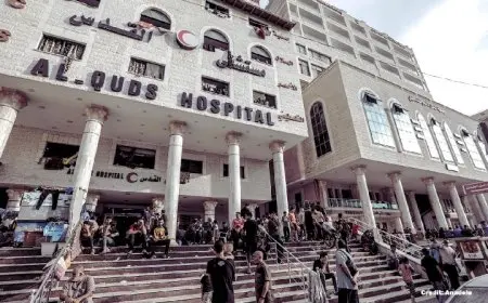 الهلال الأحمر الفلسطيني: إسرائيل تعطل محطة أكسجين مستشفى القدس بغزة وتغلق مداخله