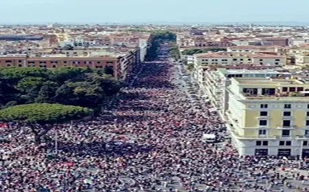 احتجاجات تجتاح المدن الإيطالية رفضًا لموقف الحكومة من فلسطين وحرب غزة.. “فيديو وصور”