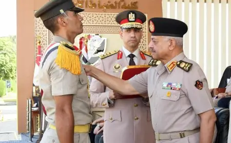 وزير الدفاع يشهد حفل تخرج الدفعة 168 من كلية الضباط الاحتياط