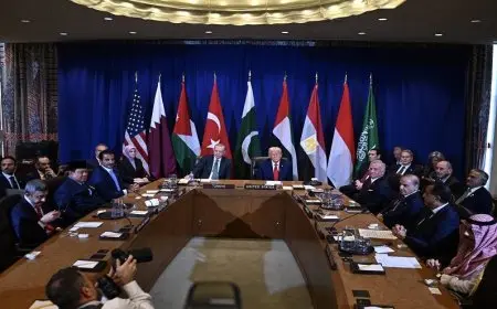 بيان مشترك لقادة الدول المشاركة في القمة مع ترامب: ضرورة إنهاء حرب غزة ورفض التهجير