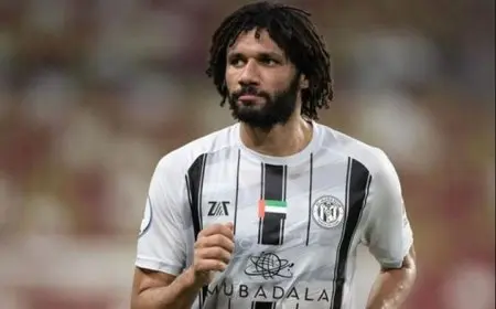 إصابة مقلقة لمحمد النني في الدوري الإماراتي
