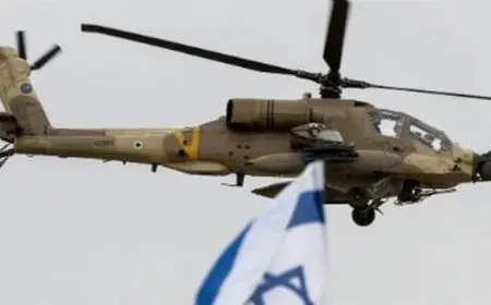 استهداف مروحية إسرائيلية بصاروخ في مدينة غزة- فيديو