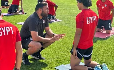 منتخب الشباب يؤدي تدريبه الرئيسي.. ويتفقد ملعب مباراة اليابان