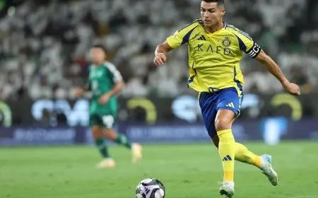 رونالدو على رأس هجوم النصر أمام الاتحاد في قمة الدوري السعودي