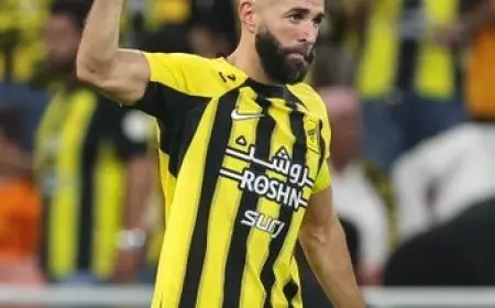 الاتحاد يدفع ببنزيما أساسيا أمام النصر في قمة السعودية