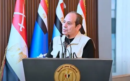 الرئيس السيسي: نتألم لمعاناة أهالي غزة ولكل متألم في أي مكان بالعالم