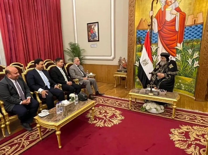 البابا تواضروس يستقبل رئيس نادي قضاة مصر