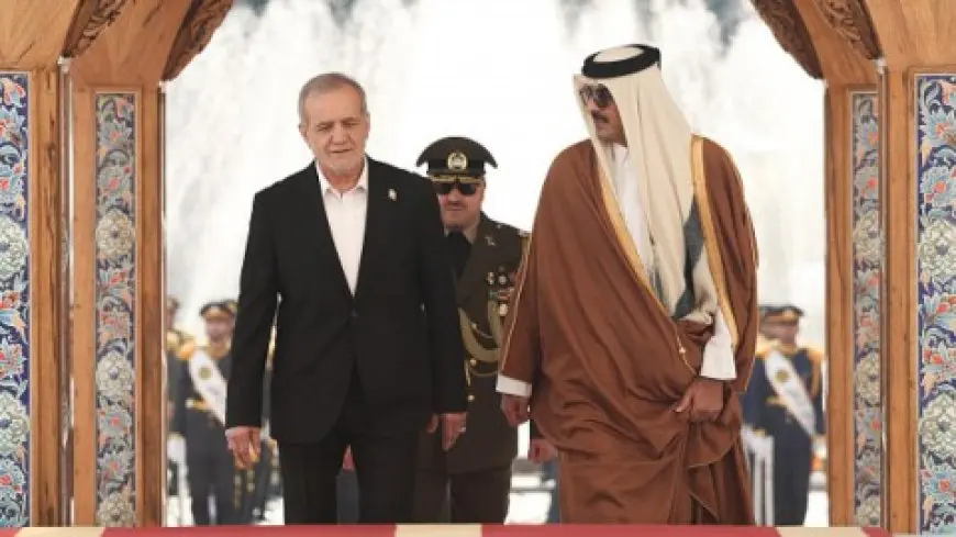 الأمير تميم يتلقى رسالة من بزشكيان ويبحث مع عراقجي وقف الإبادة بغزة