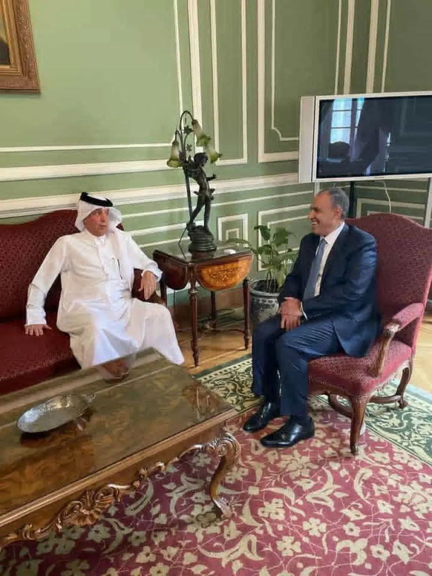 مصر وقطر تؤكدان مواصلة العمل المشترك لوقف العدوان الإسرائيلى الغاشم على غزة