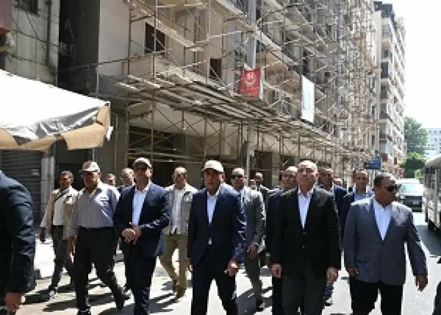 رئيس الوزراء يتفقد مشروع تحسين الصورة البصرية للقاهرة الخديوية