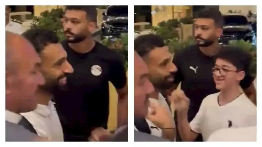 “ده أنا اللي جاي عشانك”.. صلاح يحقق حلم طفل أثناء تواجده بفندق إقامة منتخب مصر (صور)