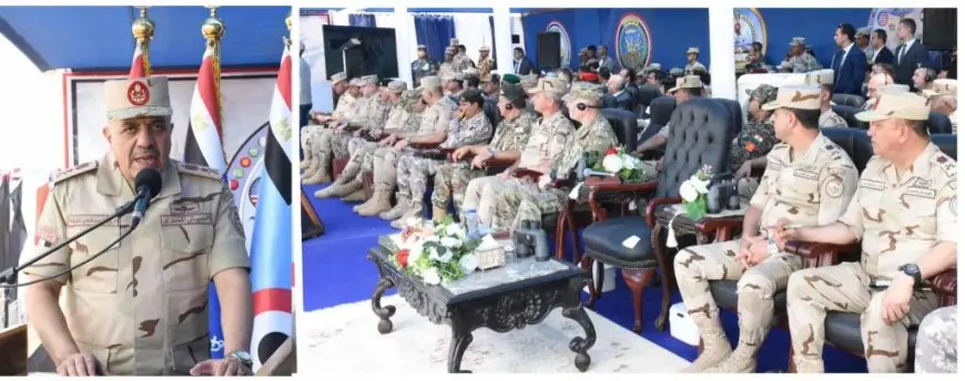 الفريق أحمد خليفة يشهد تنفيذ أحد أنشطة التدريب المصري الأمريكى المشترك النجم الساطع 2025