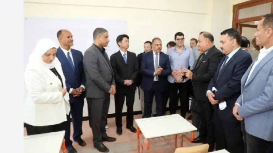 محافظ الشرقية يفتتح المدرسة المصرية اليابانية بمنيا القمح احتفالا بالعيد القومي