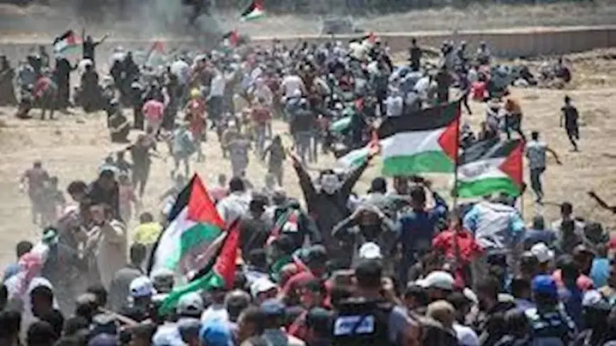 فلسطينيون يتظاهرون في غزة ضد أوامر الجيش الإسرائيلي بالنزوح جنوبا