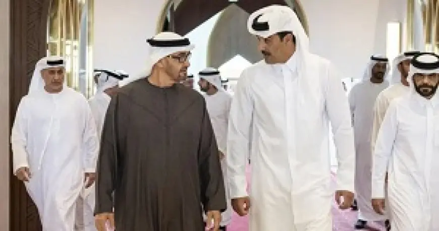 رئيس الإمارات يصل إلى قطر