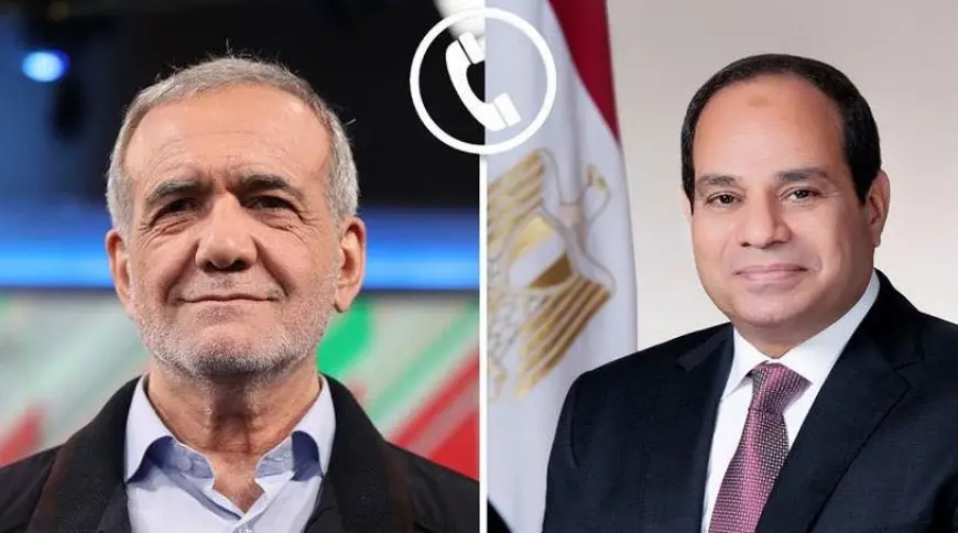 السيسي يبحث مع الرئيس الإيراني اتفاق التعاون مع الوكالة الذرية وتطورات غزة