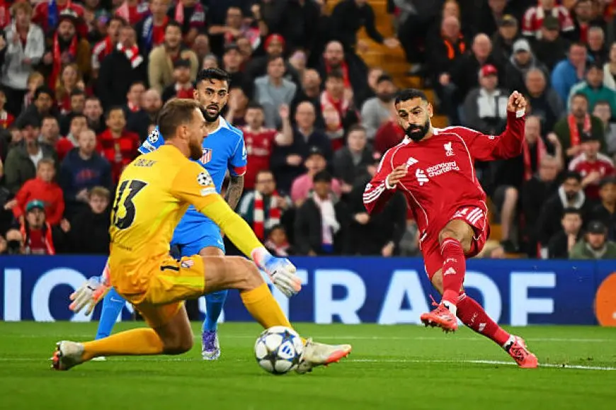 صلاح متوهج.. ليفربول يحسم الشوط الأول أمام أتلتيكو مدريد بثنائية