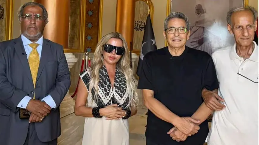 بالصور- محمود سعد يكشف عن زيارته ضريح عمر المختار في بنغازي