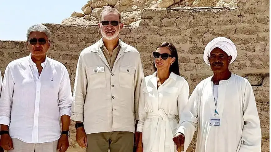 رئيس عمال الحفائر يمزح مع ملك إسبانيا: جحوتي يتمنى عودتك.. والأخير: سأعود قريبًا