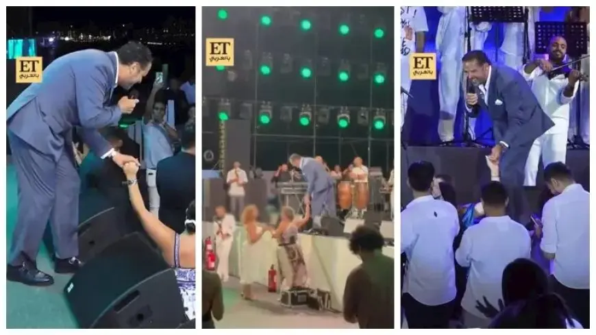 “رفض صعودهن للمسرح ومد إيده من بعيد”.. كيف تصرف راغب علامة مع جمهور حفل مراسي؟