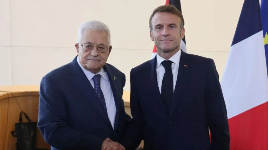 عباس وماكرون يبحثان ترتيبات مؤتمر نيويورك ودعم الاعتراف بفلسطين