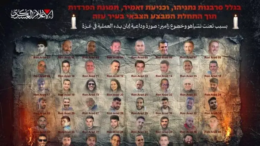 القسام تنشر صورة “وداعية” للأسرى الإسرائيليين