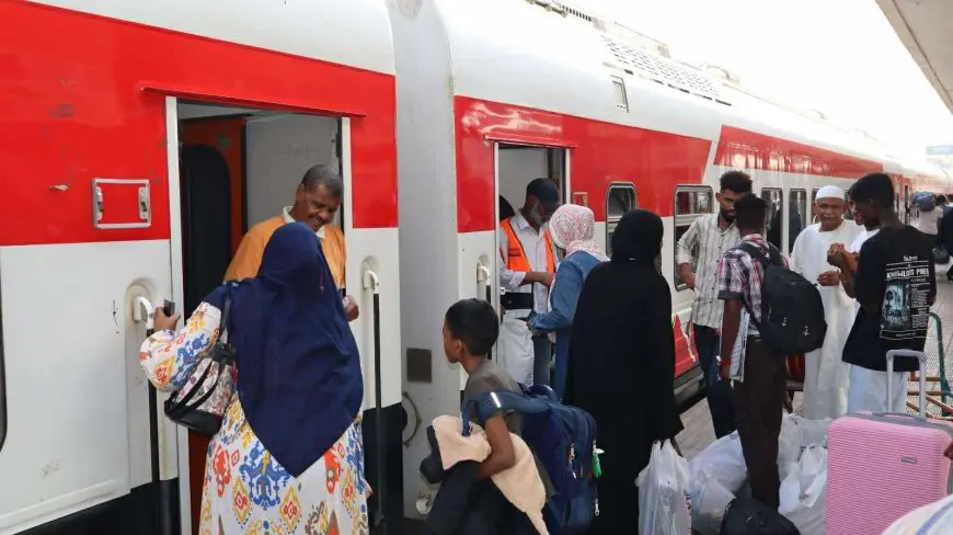 السكة الحديد: تسيير الرحلة الثامنة عشر لقطارات العودة الطوعية للأشقاء السودانيين