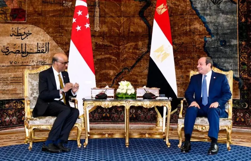 رئيس سنغافورة: نؤمن بقدرات مصر الاقتصادية.. وكل مفتيي بلادنا منذ الاستقلال تدربوا في الأزهر