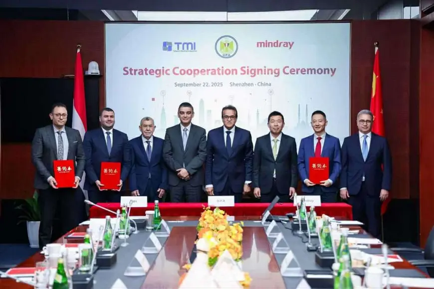 وزير الصحة يبحث مع الرئيس التنفيذي لشركة Mindray التعاون في دعم توطين الصناعات الطبية