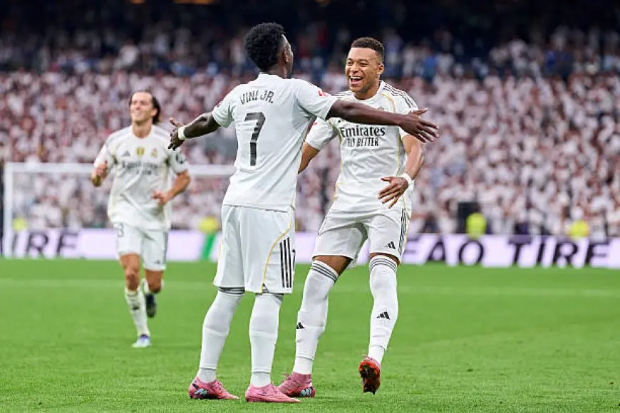 مبابي وفينيسيوس يقودان هجوم ريال مدريد أمام ليفنتي