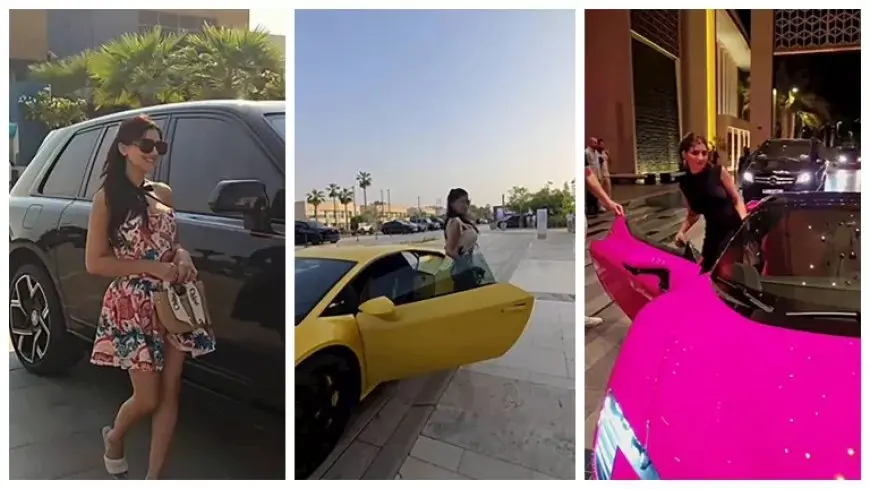 “فيراري ولامبورجيني”.. مي عمر تستعرض سياراتها الفارهة في أحدث ظهور