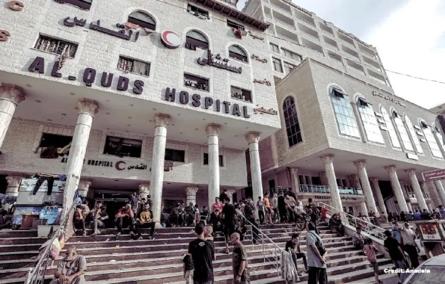 الهلال الأحمر الفلسطيني: إسرائيل تعطل محطة أكسجين مستشفى القدس بغزة وتغلق مداخله