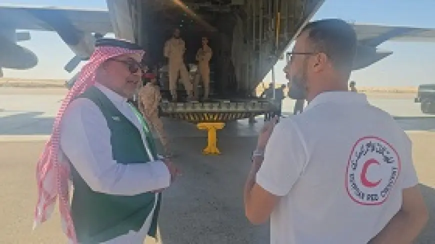 وصول طائرة مساعدات سعودية لمطار العريش دعما لقطاع غزة