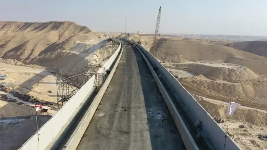 تصوير جوي “لكوبري الخور”.. عمل هندسي عملاق بارتفاع 90 مترًا -(فيديو وصور)