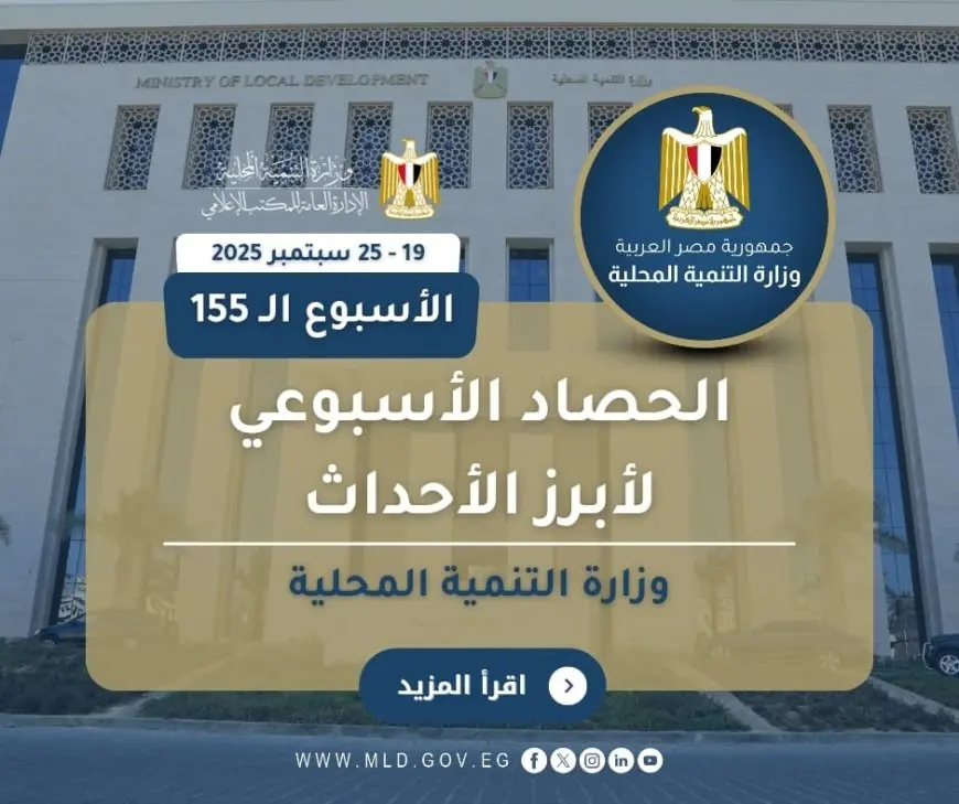 مركز محاكاة تدريب وبروتوكول للحرير.. أبرز أنشطة التنمية المحلية هذا الأسبوع