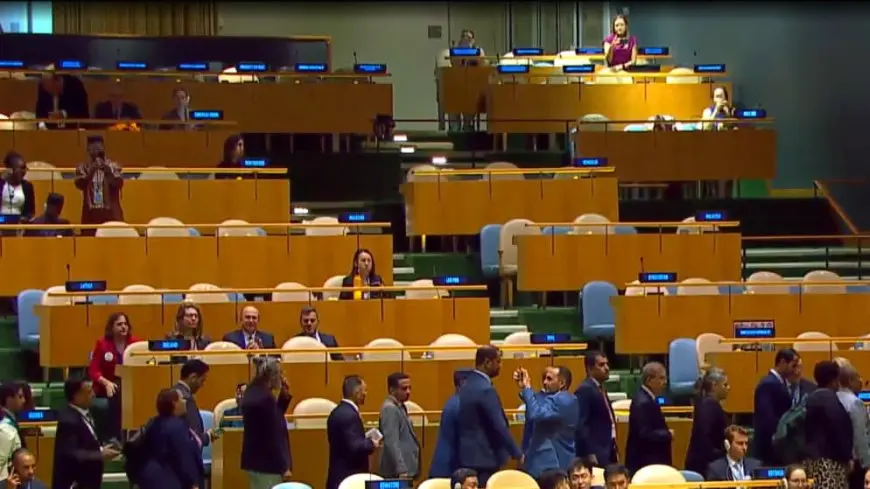 انسحاب بعض الوفود مع بدء كلمة نتنياهو بالأمم المتحدة