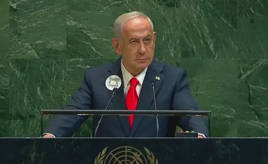 والد أسير إسرائيلي يقاطع نتنياهو مرتين خلال كلمته بالأمم المتحدة